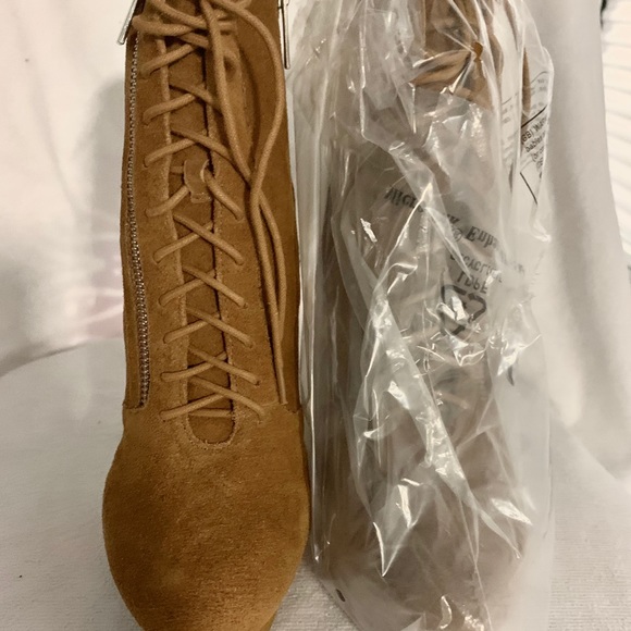 ALDO Women's Cognac Suede Agrussa Boots - Picture 5 of 7